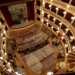 Lambiente  a forma di ferro di cavallo, in linea con la tradizione del teatro allitaliana in voga a partire dalla fine XVIII secolo